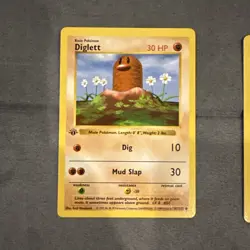 Diglett Shadowless 1st Ed. Pokemon Base Set #47 1999 - Image 2