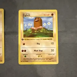 Diglett Shadowless 1st Ed. Pokemon Base Set #47 1999 - Image 3