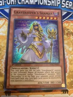Yugioh Gravekeeper’s Shaman LVAL-EN033 1st Edition NM - Image 1