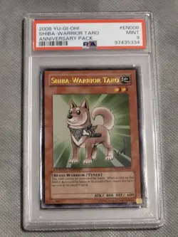 Yugioh Shiba-Warrior Taro YAP1-EN008 Ultra Rare Limited Edition PSA 9 (2008) - Image 1