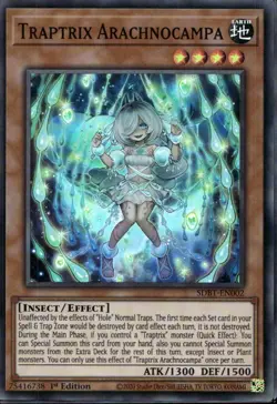 Traptrix Arachnocampa 1st Ed Super Rare SDBT-EN002 Yu-Gi-Oh! - Image 1