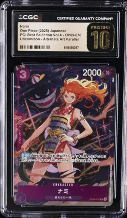 2025 ONE PIECE JPN PC: BEST SELECTION ALT ART #OP09-070 NAMI CGC 10 PRISTINE - Image 1