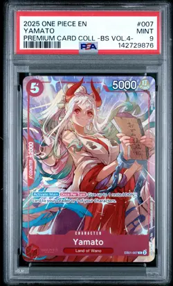 2025 ONE PIECE PREMIUM COLLECTION BEST SELECTION VOL.4 #007 YAMATO PSA 9 - Image 1