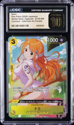 2026 ONE PIECE JPN STARTER DECK: EGGHEAD ALT ART #ST29-008 NAMI CGC 10 PRISTINE - Image 1