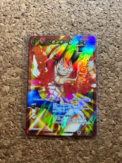 miracle battle carddass one piece Holo Luffy anime card - Image 1