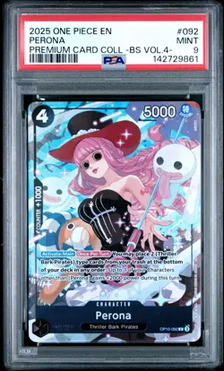 2025 ONE PIECE PREMIUM COLLECTION BEST SELECTION VOL.4 #092 PERONA PSA 9 - Image 1