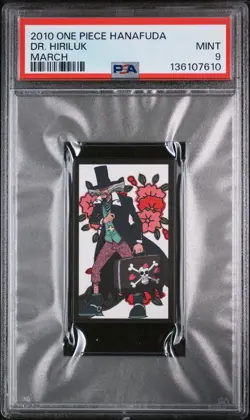 2010 ONE PIECE HANAFUDA MARCH DR. HIRILUK PSA 9 - Image 1