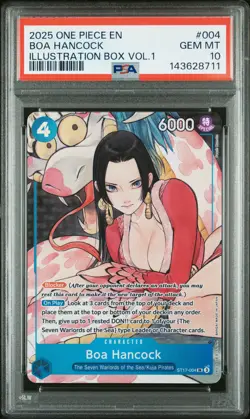 2025 ONE PIECE PROMOS ILLUSTRATION BOX VOL.1 #004 BOA HANCOCK PSA 10 - Image 1