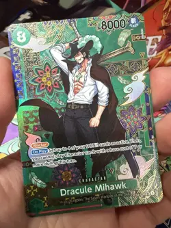 Dracule Mihawk - OP12-030 (SP) OP12-030 The Azure Sea's Seven (OP14) Foil - Image 3