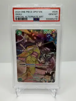 One Piece 500 Years In The Future OP07 Okiku Special Alt Art OP01 035 SP PSA 10 - Image 1