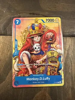 One Piece TCG Monkey D. Luffy Exclusive Convention Promo- 2nd anniversary stamp - Image 1