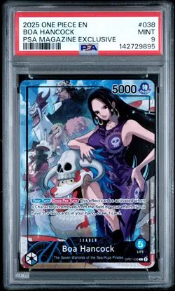 2025 ONE PIECE PROMOS PSA MAGAZINE EXCLUSIVE #038 BOA HANCOCK PSA 9 - Image 1