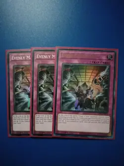 Yu-Gi-Oh Evenly Matched playset 2x SDBT-EN038 + 1x RA01-EN074 1st Ultra Card NM - Image 1