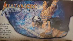 MTG: ALLIANCES empty Booster Pack display box; Excellent, NO CARDS, 1996 - Image 5