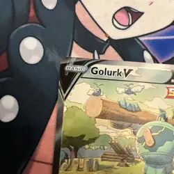 Golurk v Alternate Full Art Holo Card 182/203SWSH07 Evolving Skies Single Strike - Image 3