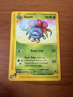 Gloom (E-Reader) Pokemon Card - Expedition - BASE NON HOLO - - Image 1