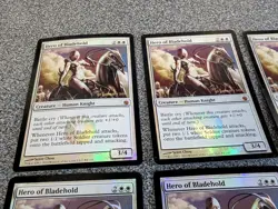 18X Magic The Gathering HERO OF BLADEHOLD Unplayed Promo FOIL Cards MTG - Image 3