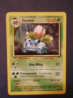 Pokemon Card TCG Ivysaur Base Set 30/102 Regular Unlimited Uncommon - Image 1