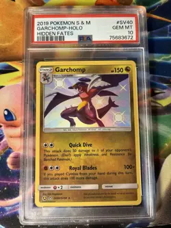 Pokemon PSA 10 Garchomp Hidden Fates Holo Card SV40/SV94 - Image 3