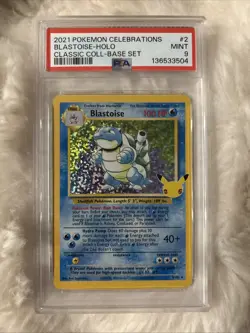 Pokemon TCG Blastoise Celebrations Classic Collection Card 2/102 - Image 1