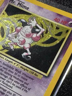 LP/NM (No-Symbol) Pokemon MR. MIME Card JUNGLE Set 6/64 HOLO RARE Error/Misprint - Image 2