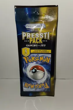 Pokemon Presstine Sealed Pack 3 Trading Cards Holo Rare Chance - Image 1