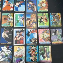 Lot Of 34 Dragon Ball Z Cards 1993 - 1999 - Image 1