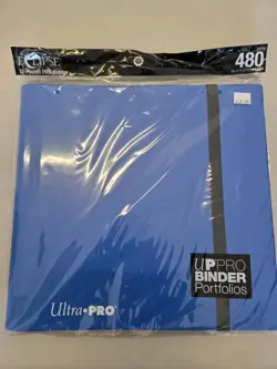 Ultra PRO Eclipse 12-Pocket Blue PRO-Binder for 480 Cards Standard Size Side - Image 1