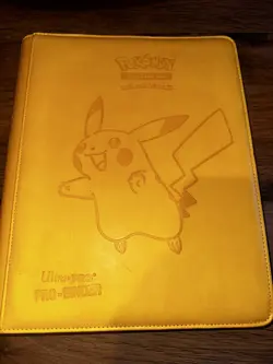 Pokemon Pikachu Ultra Pro Binder 360 Cards 9 Pocket Side Loading - Image 1