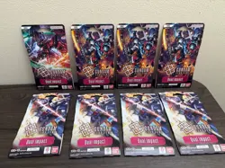 GUNDAM CARD GAME Dual Impact Sleeved Booster Packs x8 Sealed GD02 English - Image 2