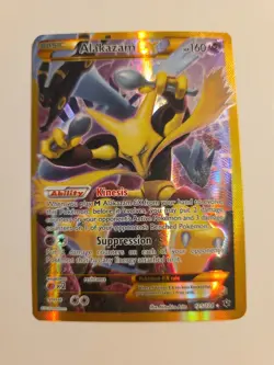 Pokemon TCG Alakazam EX Fates Collide 125/124 Full Art Secret Rare Card - Image 1