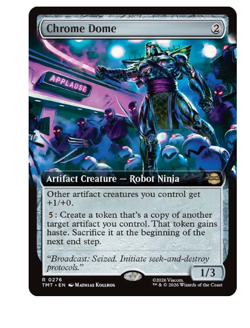 Chrome Dome - Extended Art Teenage Mutant Ninja Turtles MTG - Image 1