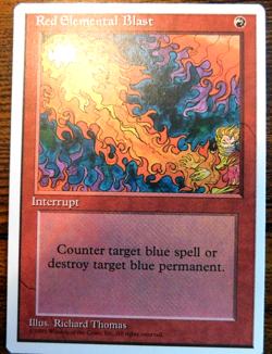 Red Elemental Blast - MTG - Regular - LP - Fourth Edition - Image 1