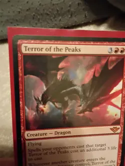 FOIL - PSA 9 MINT MTG Magic - Terror of the Peaks - Core Set 2021 (POP 2) - Image 2