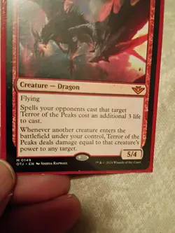 FOIL - PSA 9 MINT MTG Magic - Terror of the Peaks - Core Set 2021 (POP 2) - Image 5