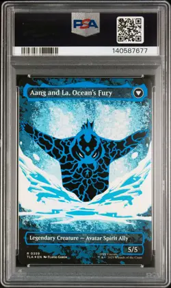 2025 MTG AVATAR TLA #0359 AANG AND LA, OCEAN'S FURY/AANG, SWIFT SAVIOR PSA 10 - Image 2