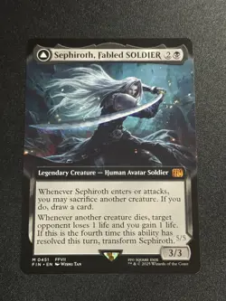 MTG Final Fantasy - Sephiroth, Fabled SOLDIER - FIN M 0451 EXTENDED ART - Image 1