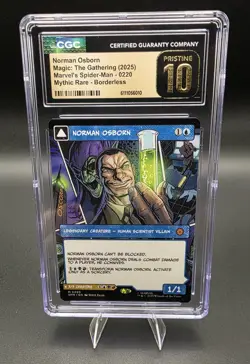 Magic MTG Norman Osborn (Borderless) 0220 Spider-Man Regular CGC Pristine 10 - Image 1