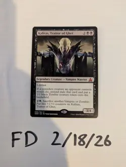 1x MTG Kalitas, Traitor of Ghet-Oath of the Gatewatch 086/184 NM - Image 1