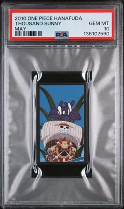 2010 ONE PIECE HANAFUDA MAY THOUSAND SUNNY PSA 10 - Image 1