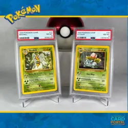 Beedrill & Ivysaur - Pokemon TCG - 1999 Base Set - Unlimited Ed. - PSA 8 - Image 1
