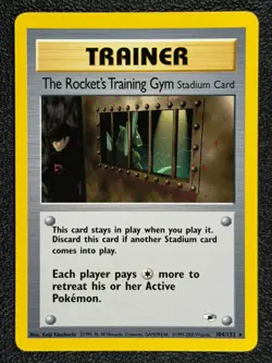 The Rocket's Training Gym 104/132 Gym Heroes Series Pokemon TRAINER Card 2000 NM - Image 1