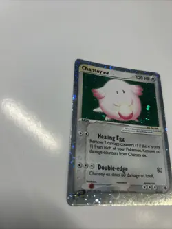 Pokemon Chansey EX TCG Holo Ultra Rare Card Ruby and Sapphire 96/109 - Image 3