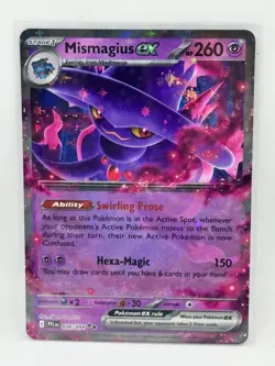 Pokemon TCG Mismagius ex 036/094 Me02: Phantasmal Flames Holo NM Condition - Image 1