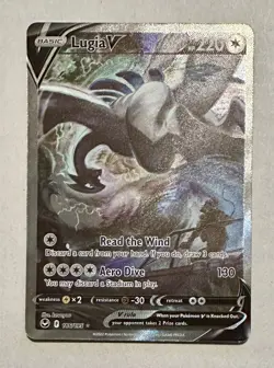Pokemon Sword & Shield Silver Tempest Lugia V (Alt Full Art) 186/195 NM - Image 1