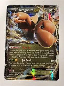 Dragonite EX Ultra Rare Holo XY - Furious Fists 74/111 LP Pokemon TCG - Image 1