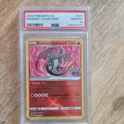 PSA 10 RADIANT CHARIZARD 011/078 SHINY POKEMON GO ✨ - Image 1