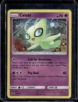 Celebi - SM224 / S&M Cosmos Holo Black Star Promo Holo 2019 (NM) / Pokemon TCG - Image 1
