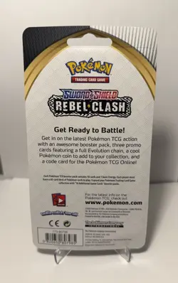 Pokemon Sword & Shield Rebel Clash Blister Pack Gengar Checklane - Sealed - Image 2