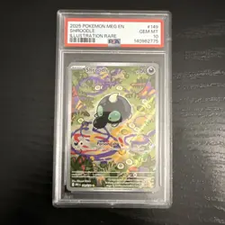 2025 POKEMON MEG EN-MEGA EVOLUTION ILLUSTRATION RARE #149 SHROODLE PSA 10 - Image 1
